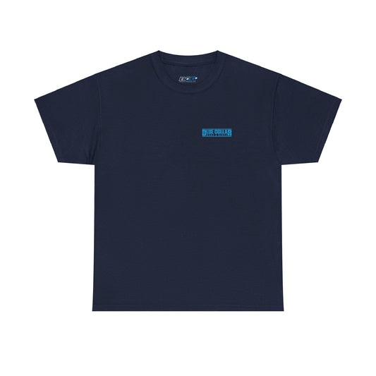 Blue Collar Block Logo Small Front Tee