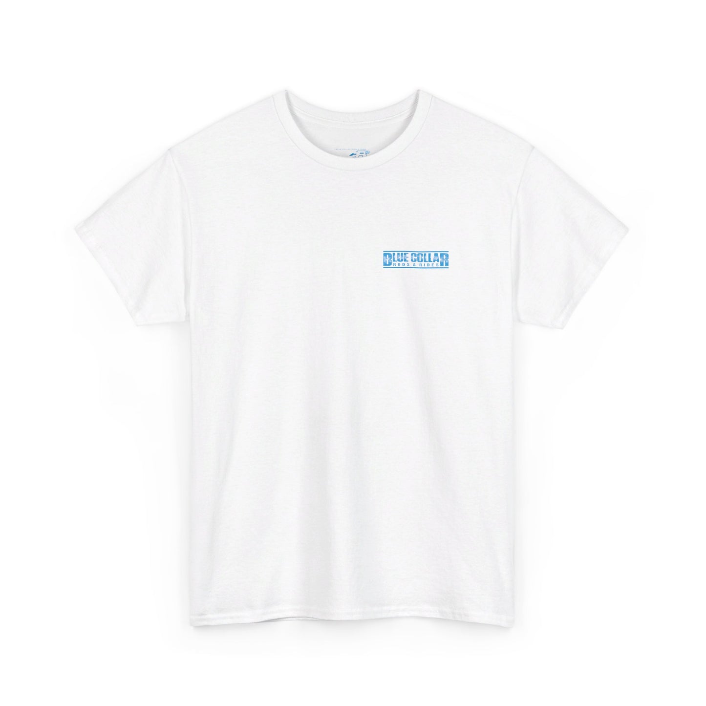 Blue Collar Block Logo Small Front Tee