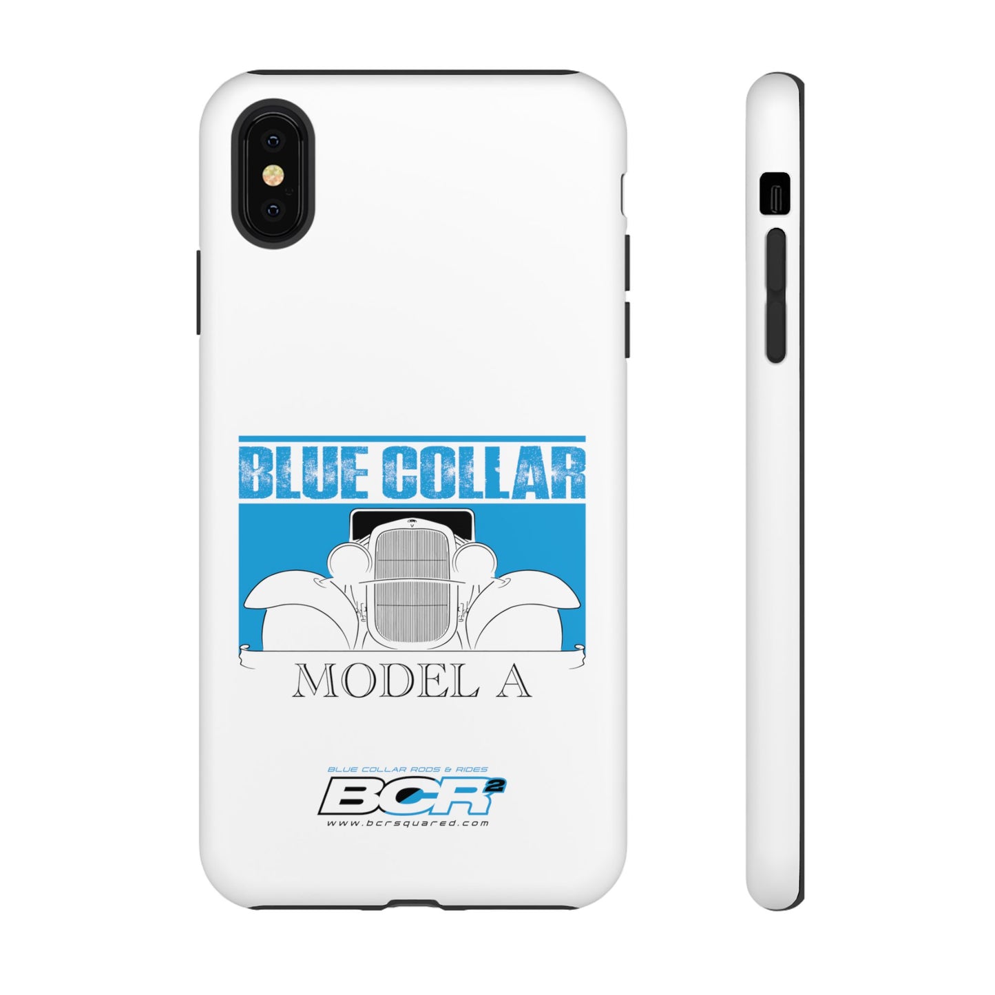 Blue Collar Model A White Phone Case