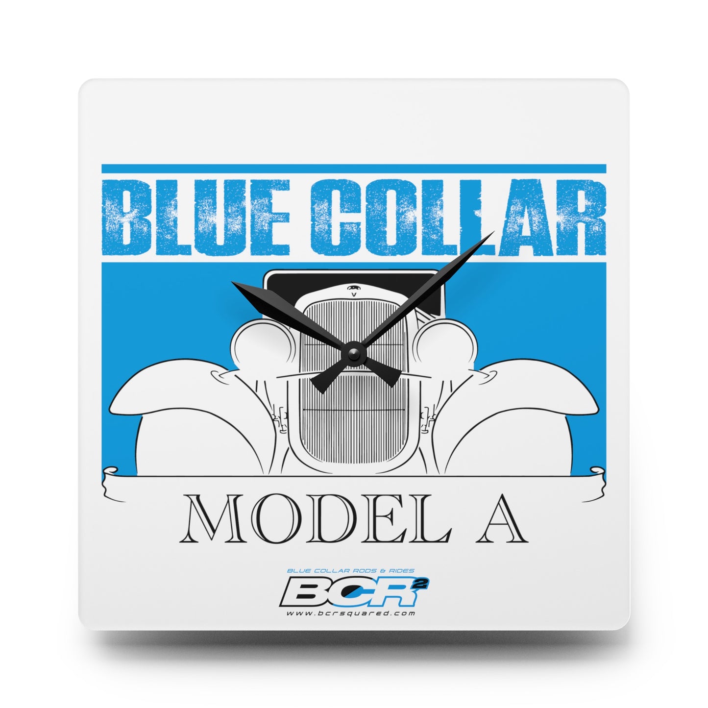 Blue Collar Model A Wall Clock