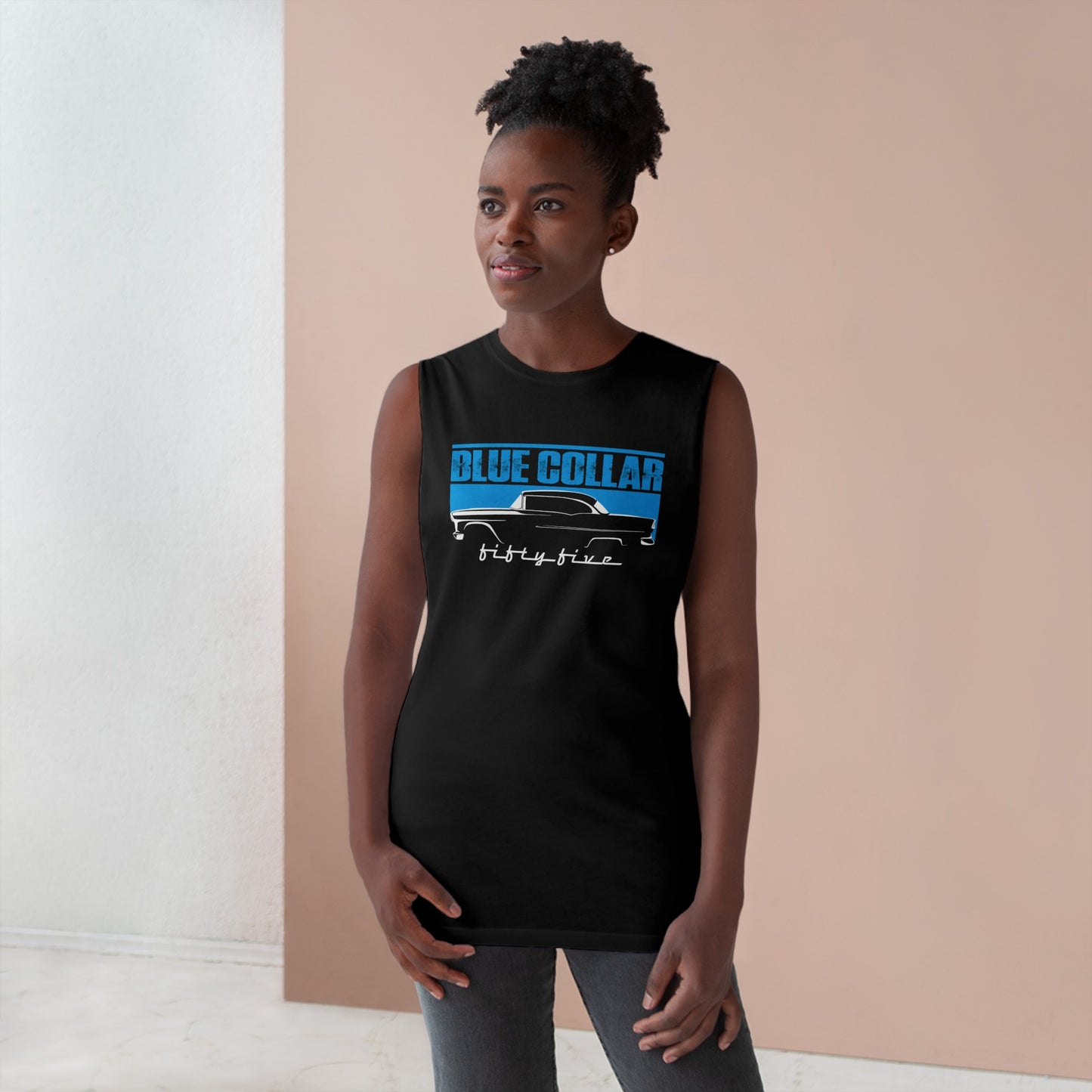 Blue Collar Fifty Five Sleeveless Tee