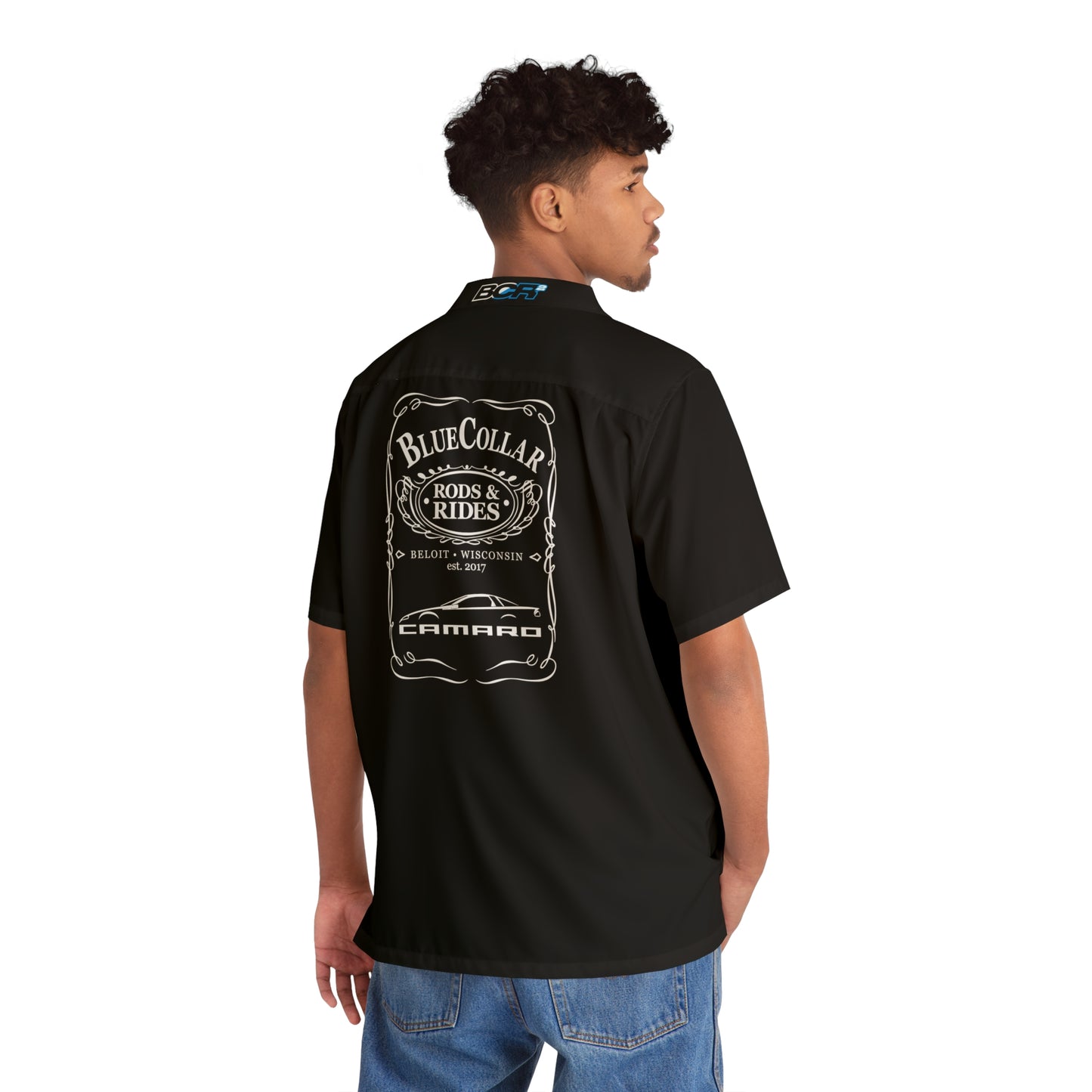 BC JD 4th Gen Camaro Black Hawaiian Shirt