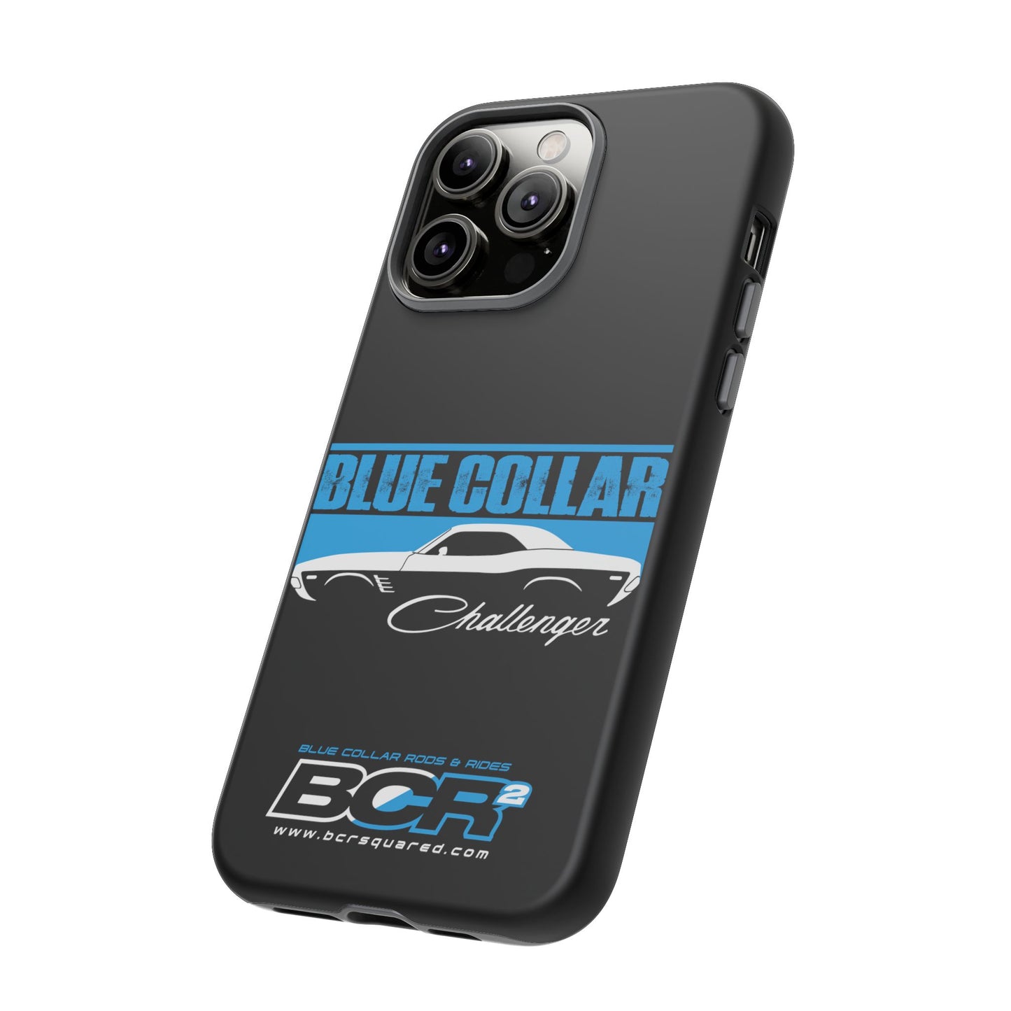 Blue Collar Challenger Black Phone Cases