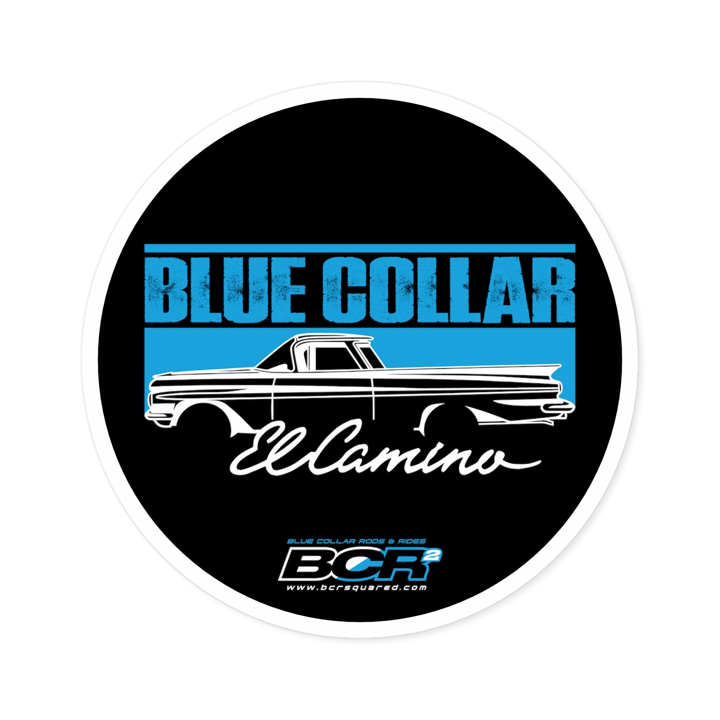 Blue Collar El Camino Sticker