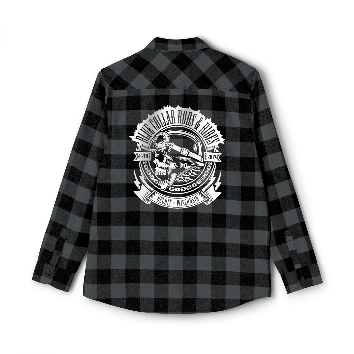 Blue Collar Skull 1 Flannel Shirt