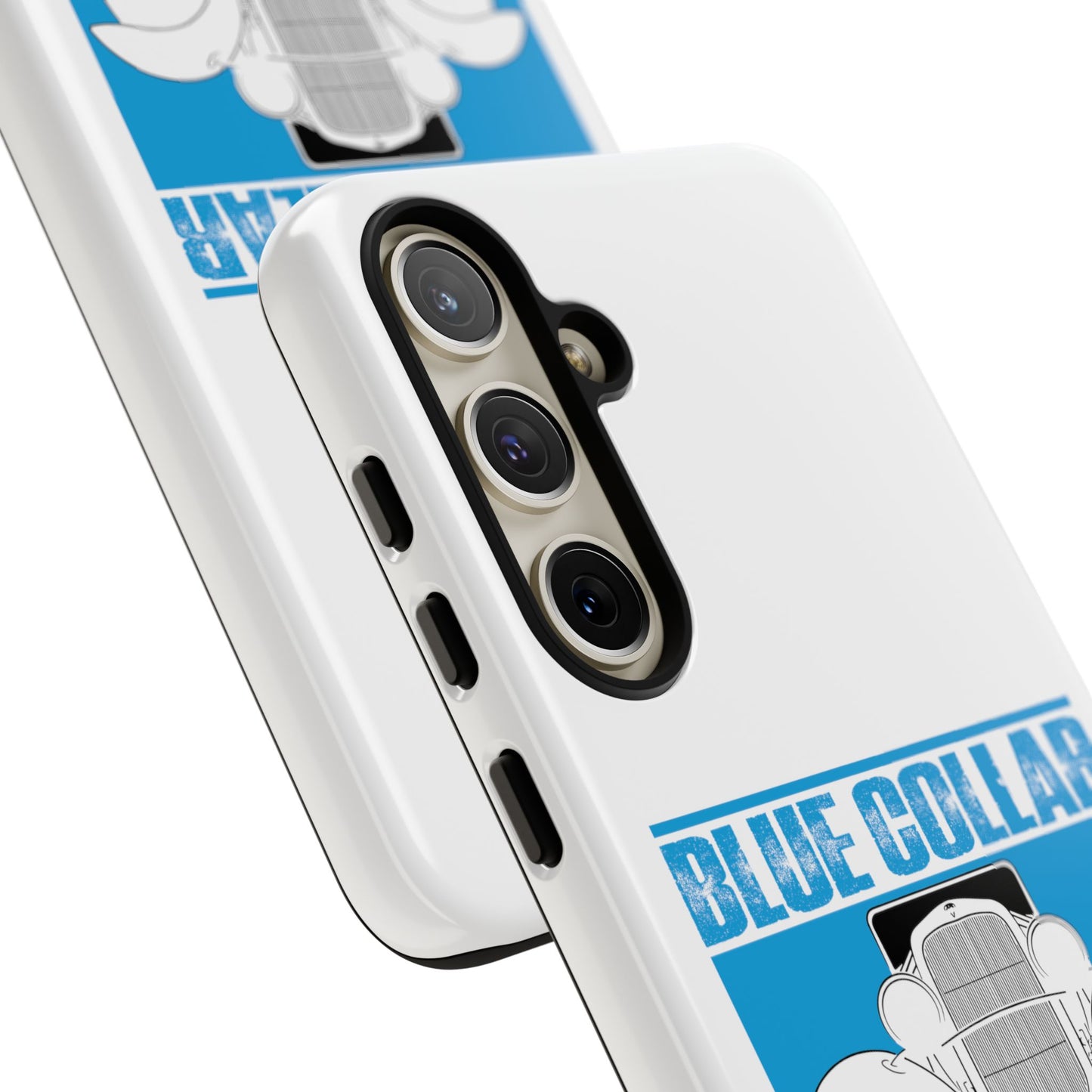 Blue Collar Model A White Phone Case