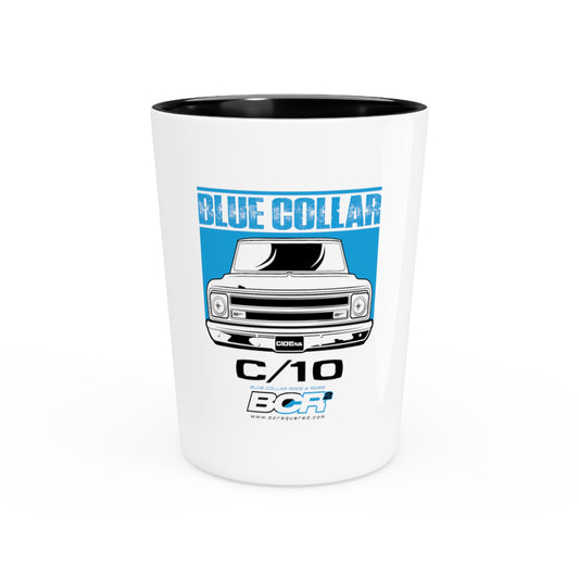 Blue Collar C/10 Shot Glass