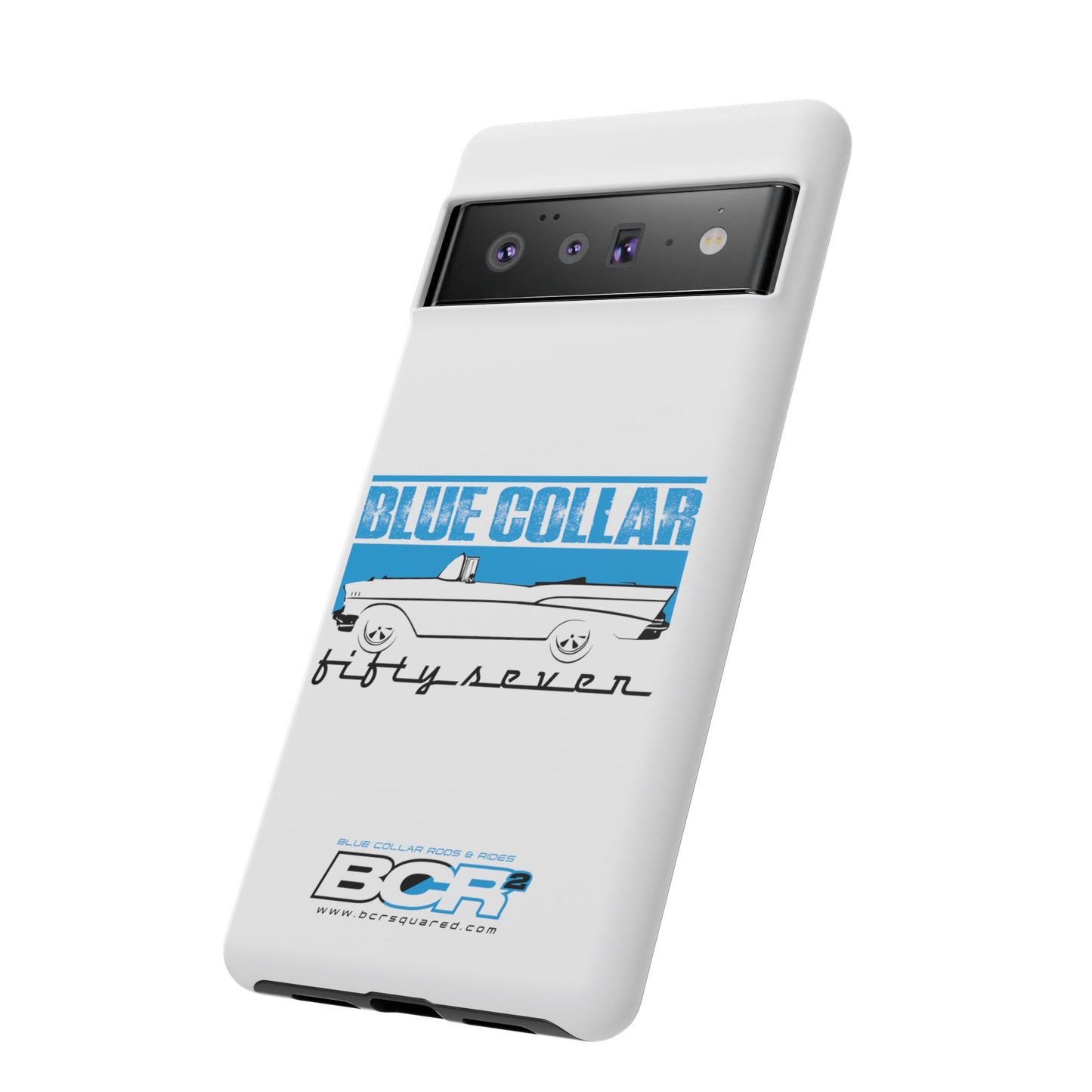 Blue Collar Fifty Seven White Phone Case