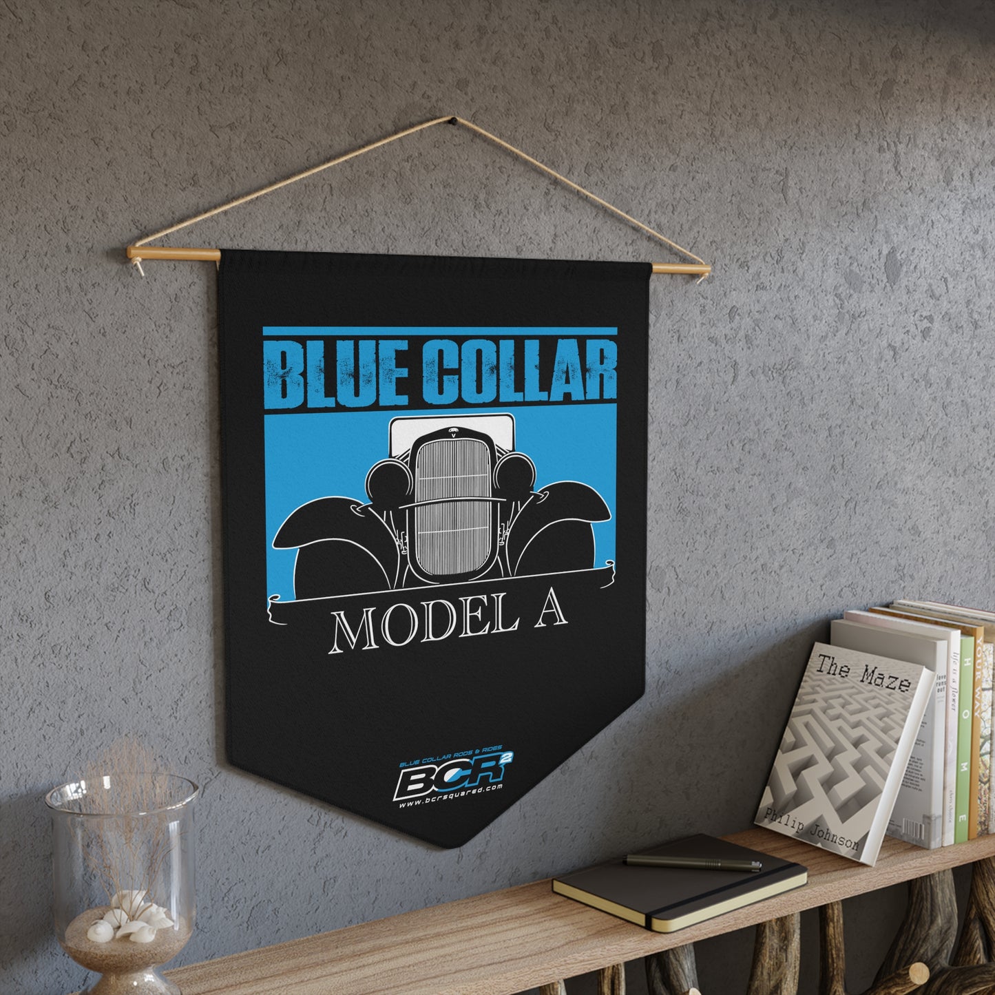 Blue Collar Model A Pennant Banner