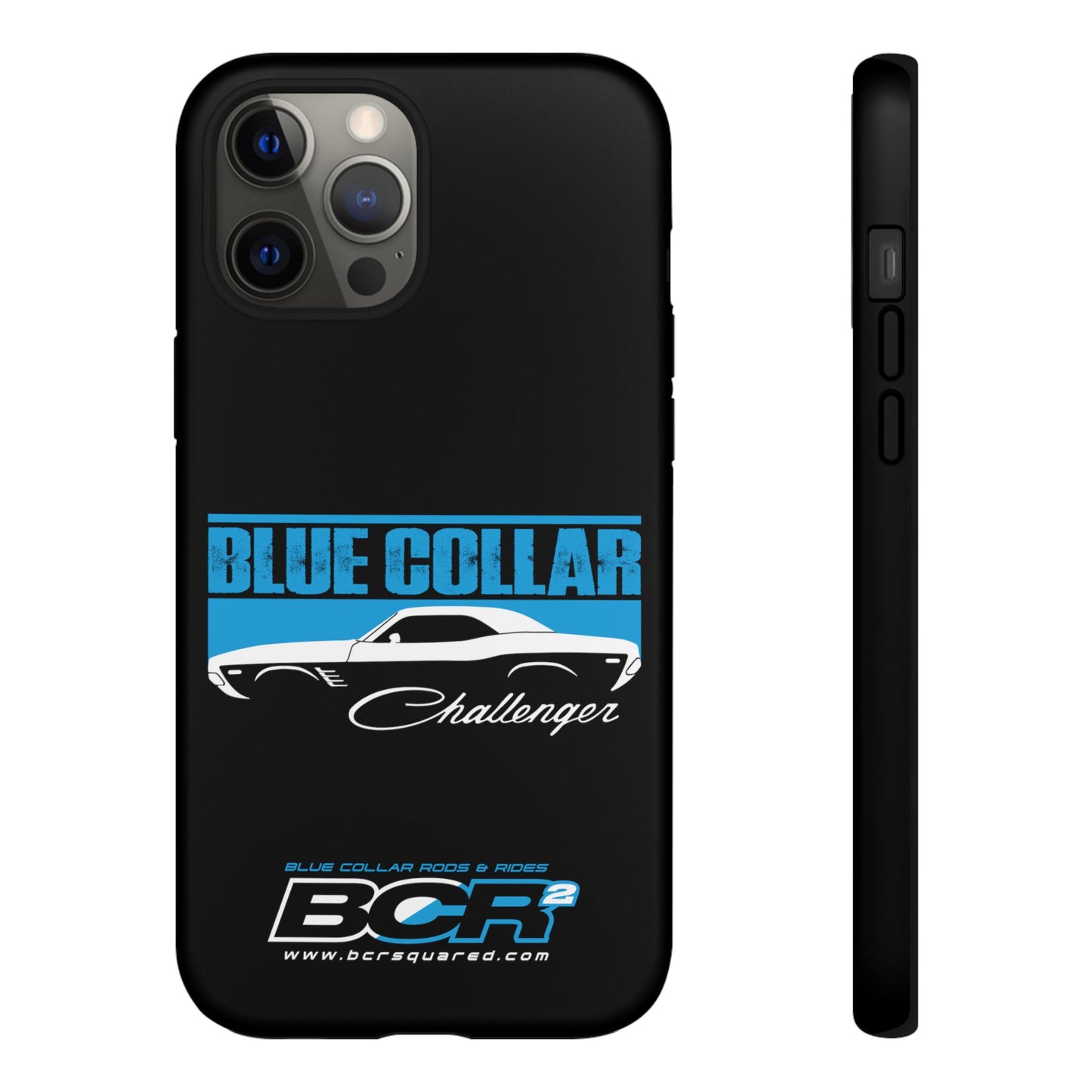 Blue Collar Challenger Black Phone Cases