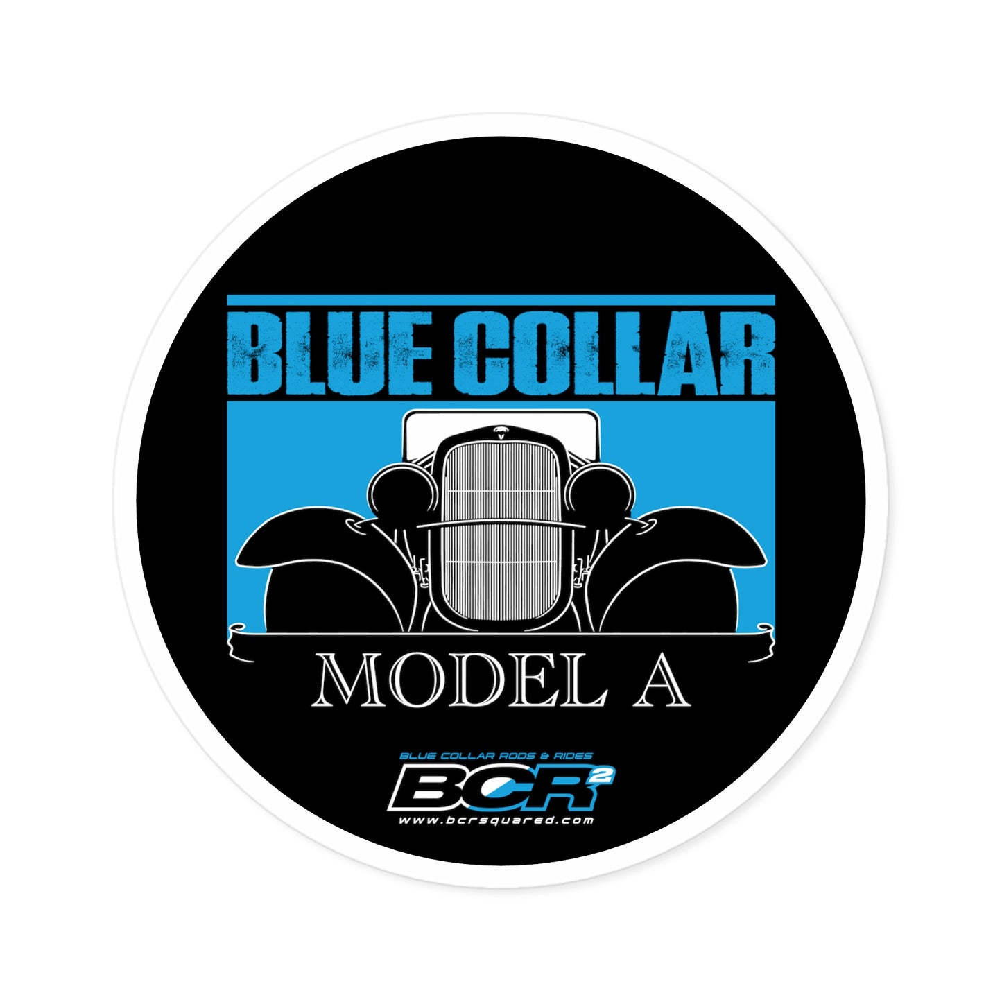 Blue Collar Model A Sticker