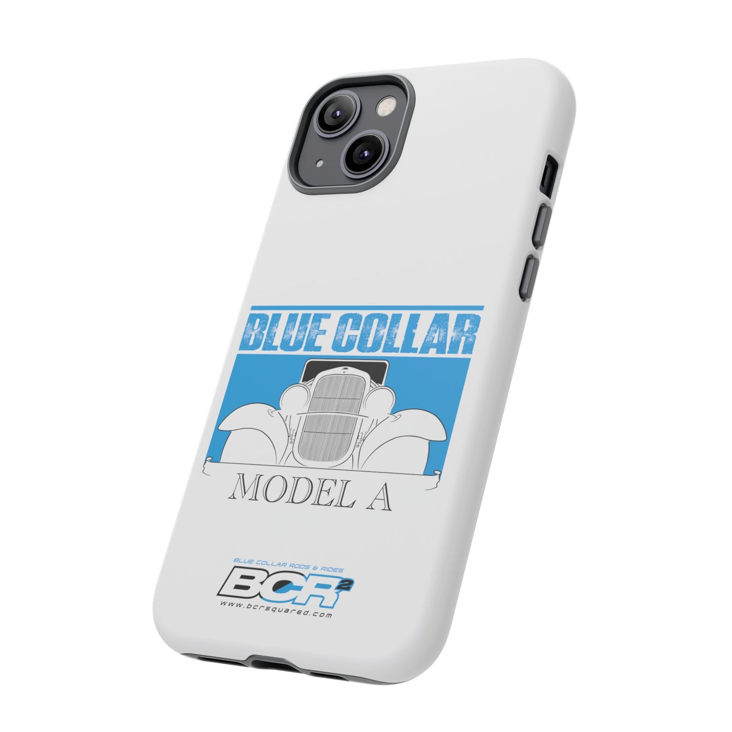 Blue Collar Model A White Phone Case