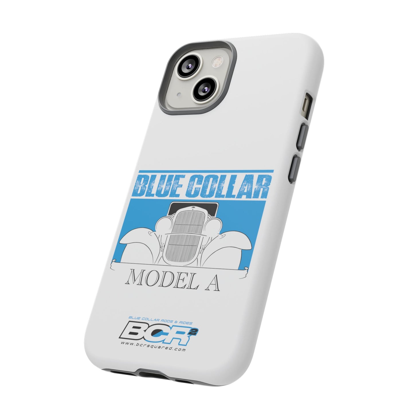 Blue Collar Model A White Phone Case