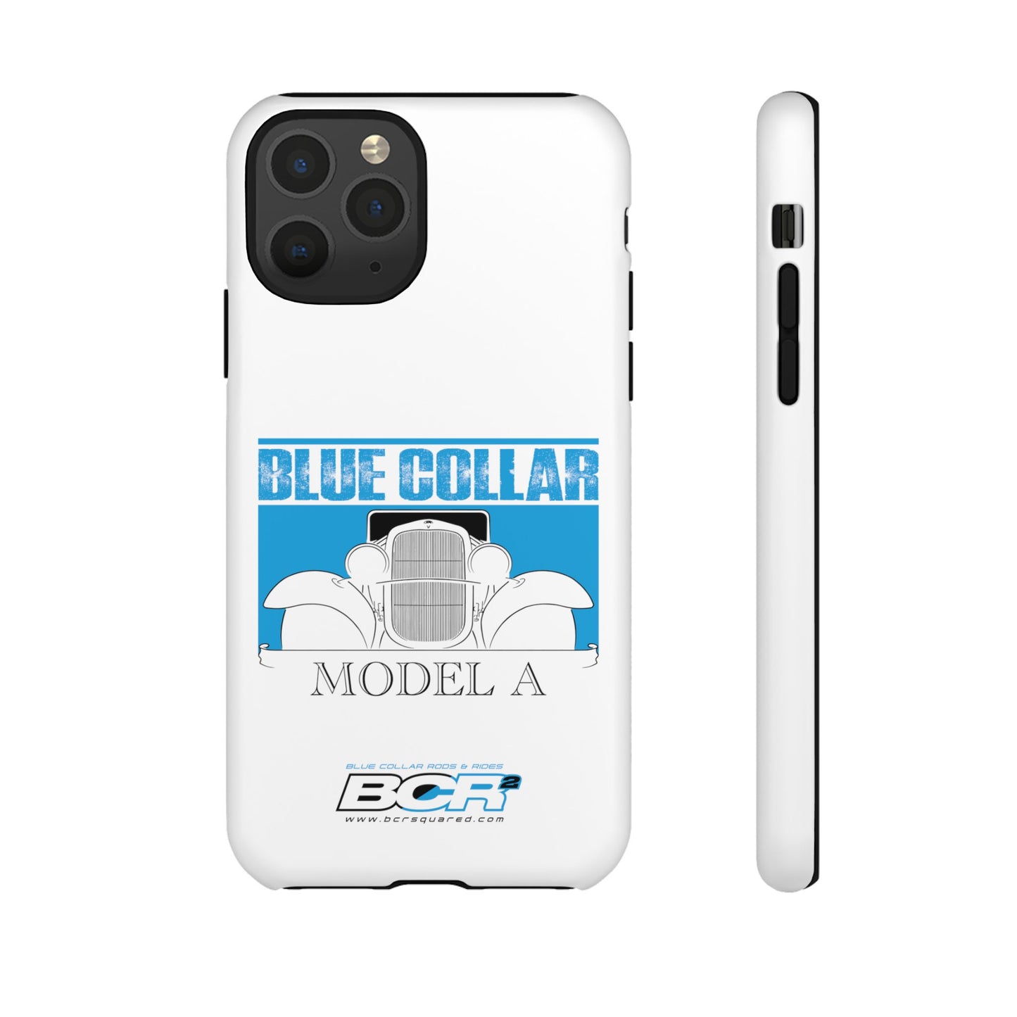 Blue Collar Model A White Phone Case