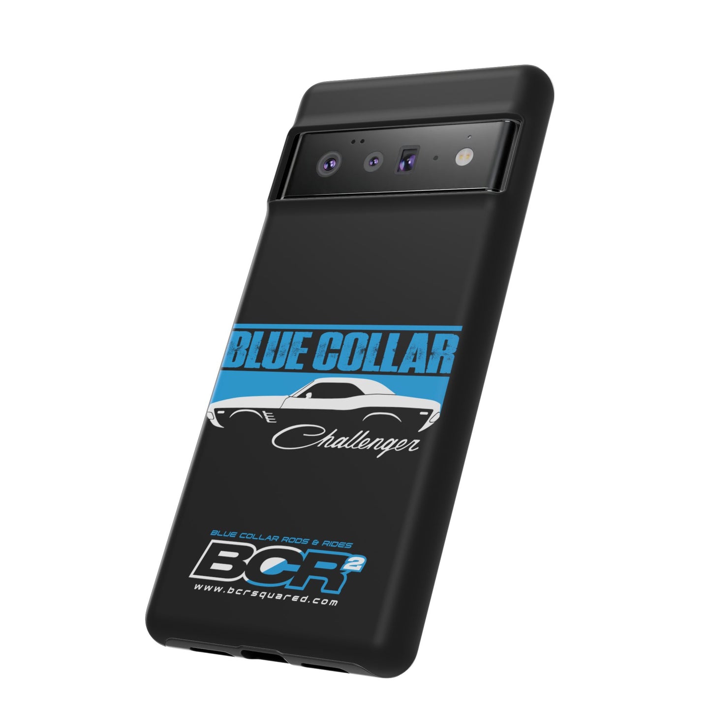 Blue Collar Challenger Black Phone Cases