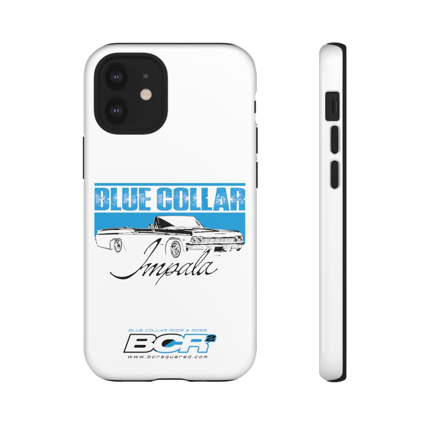 Blue Collar Impala White Phone Cases