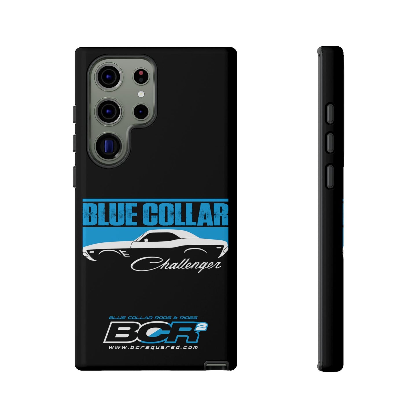 Blue Collar Challenger Black Phone Cases