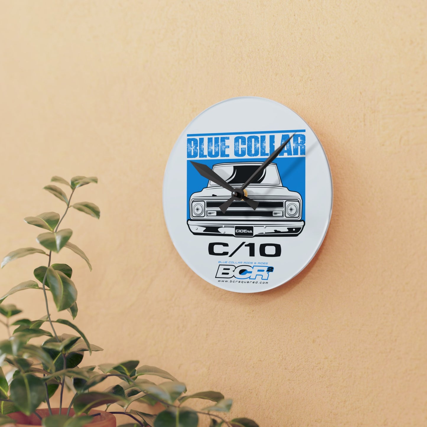 Blue Collar C/10 Wall Clock