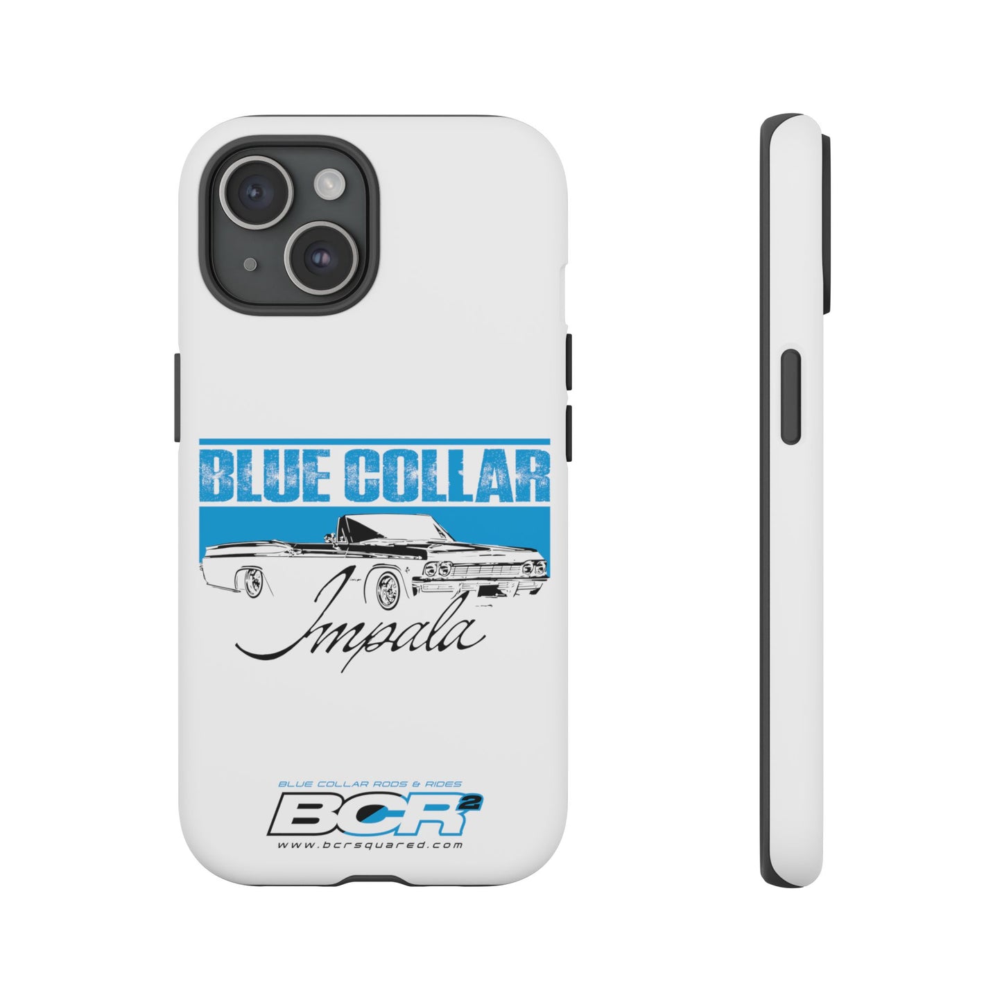 Blue Collar Impala White Phone Cases