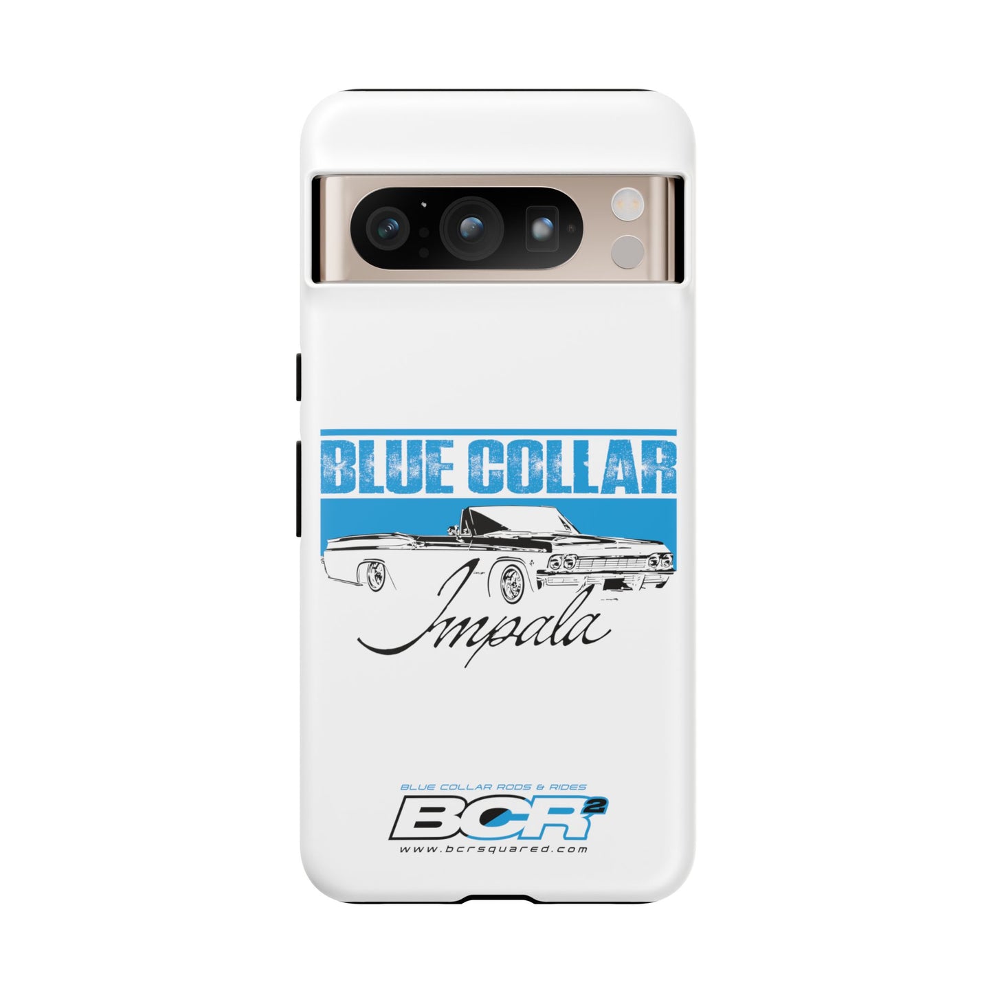 Blue Collar Impala White Phone Cases