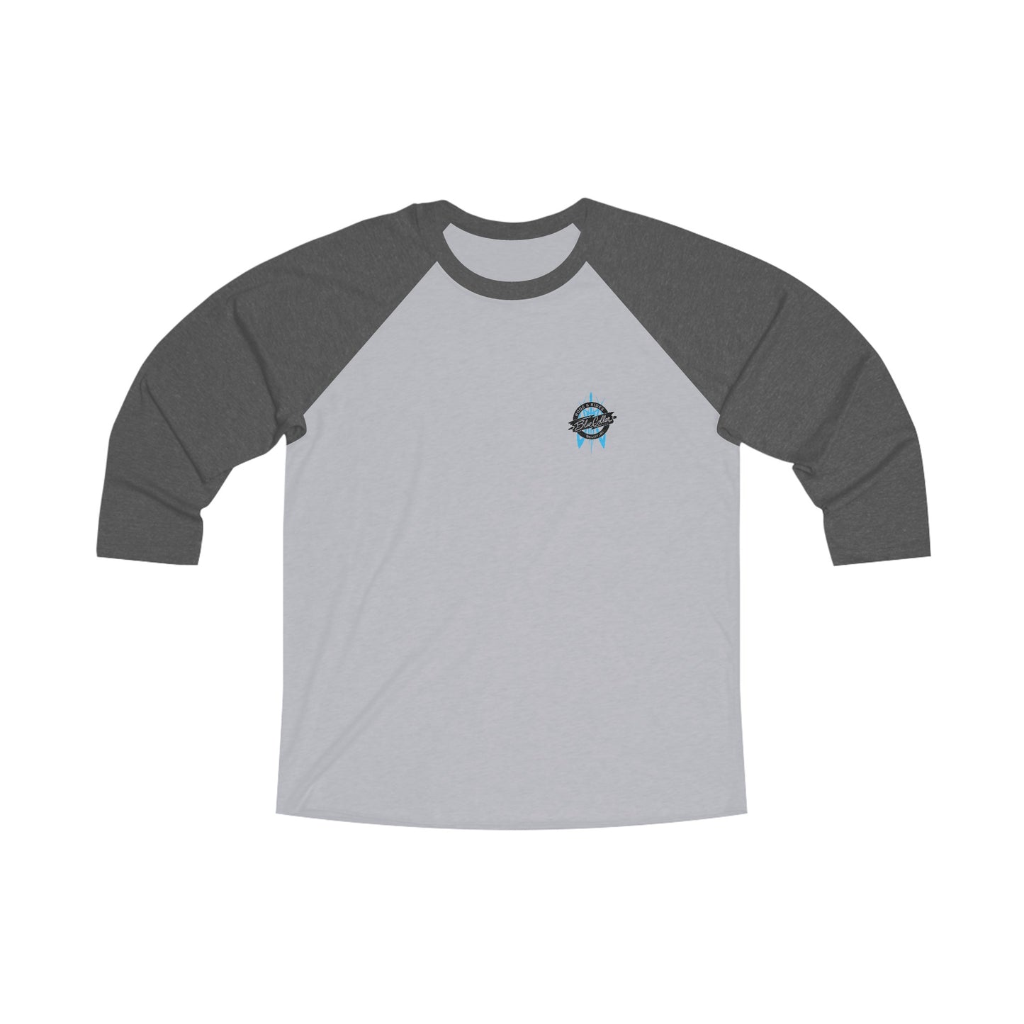 Blue Collar Pinstripe 3\4 Raglan Tee