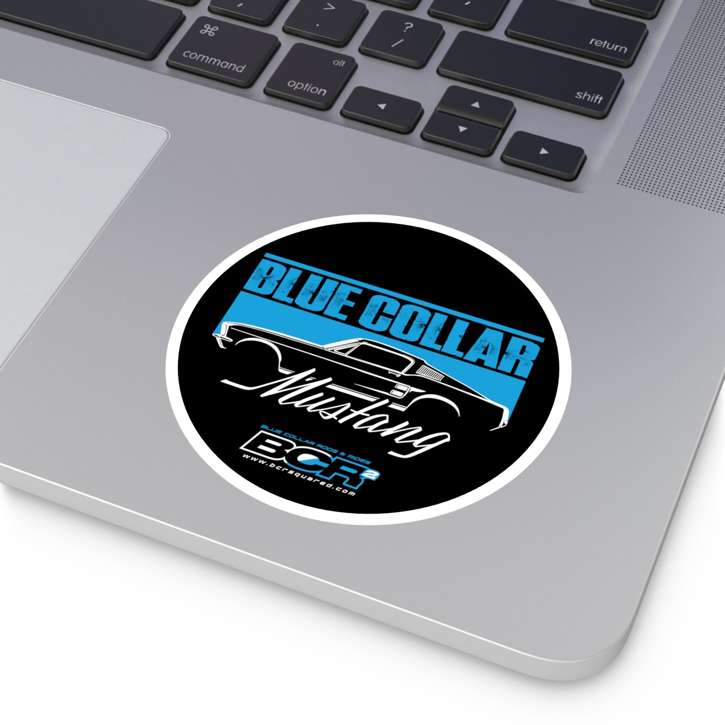 Blue Collar Mustang Sticker