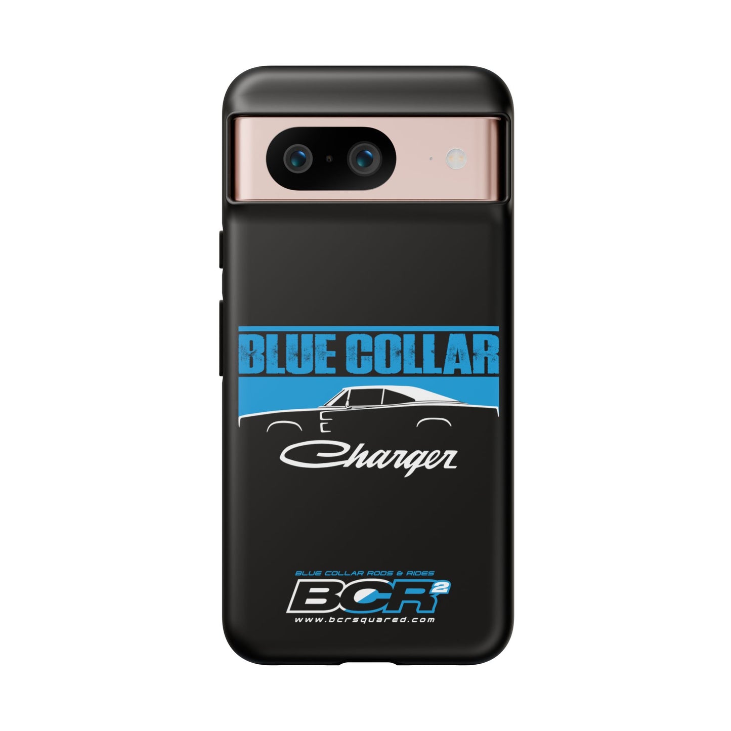 Blue Collar Charger Black Phone Cases