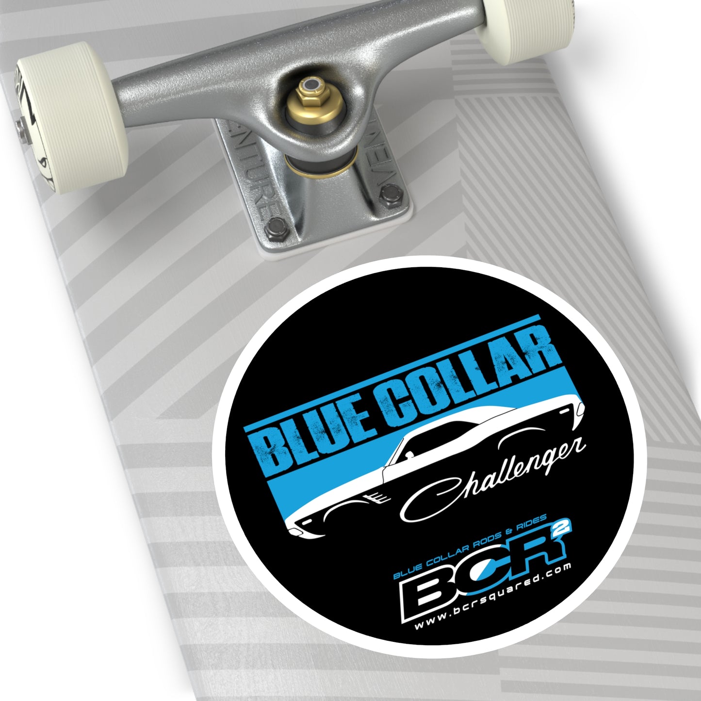 Blue Collar Challenger Sticker