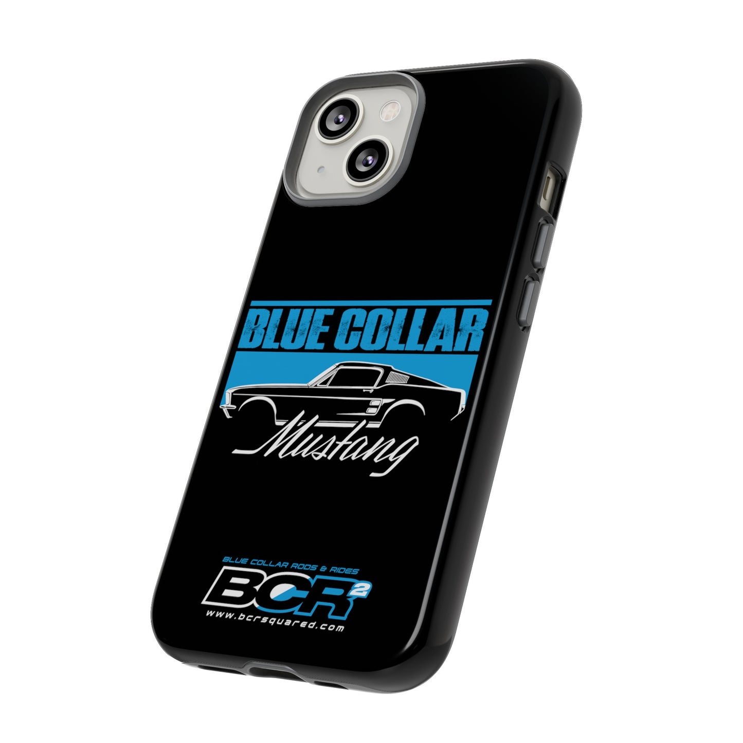 Blue Collar Mustang Black Phone Case