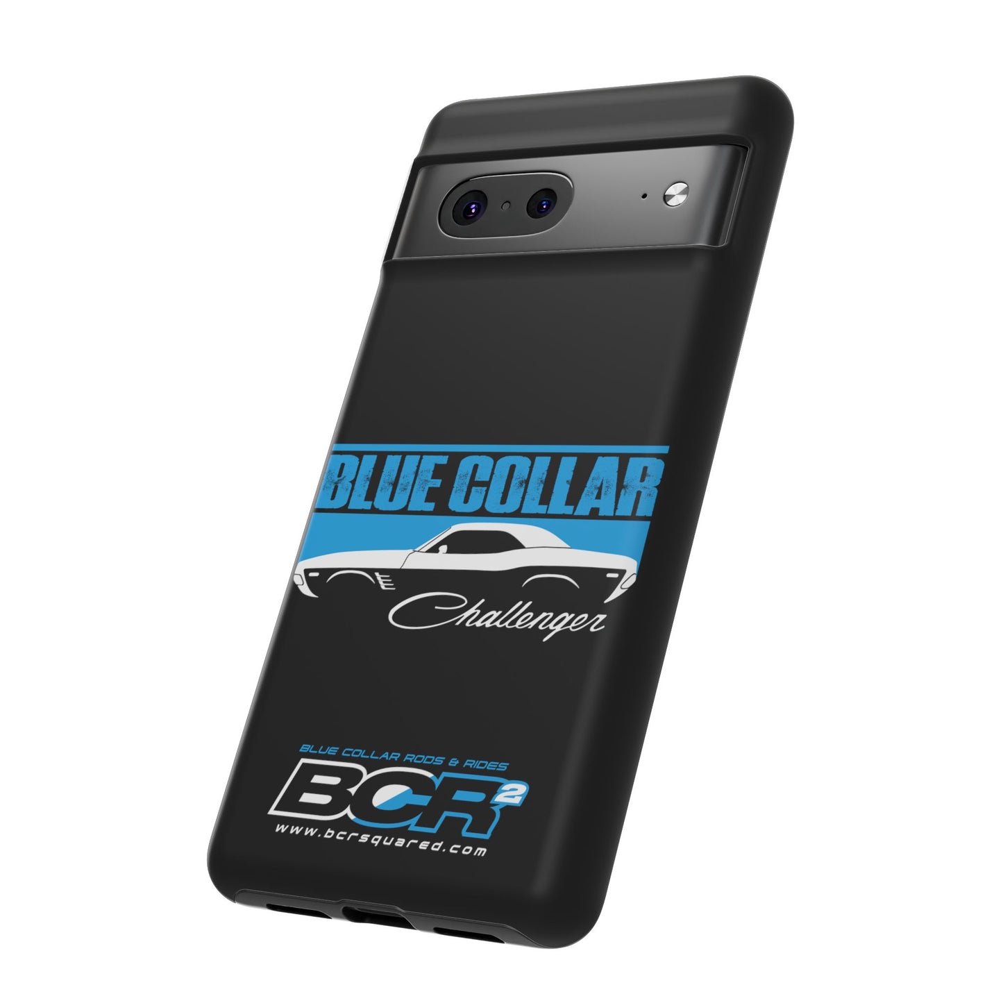 Blue Collar Challenger Black Phone Cases