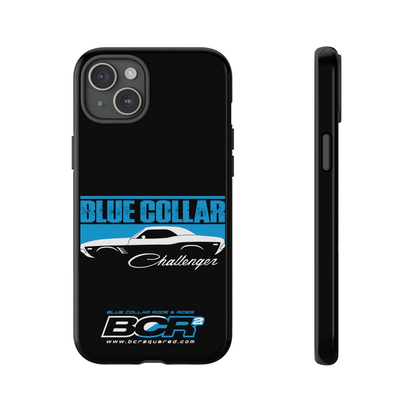 Blue Collar Challenger Black Phone Cases