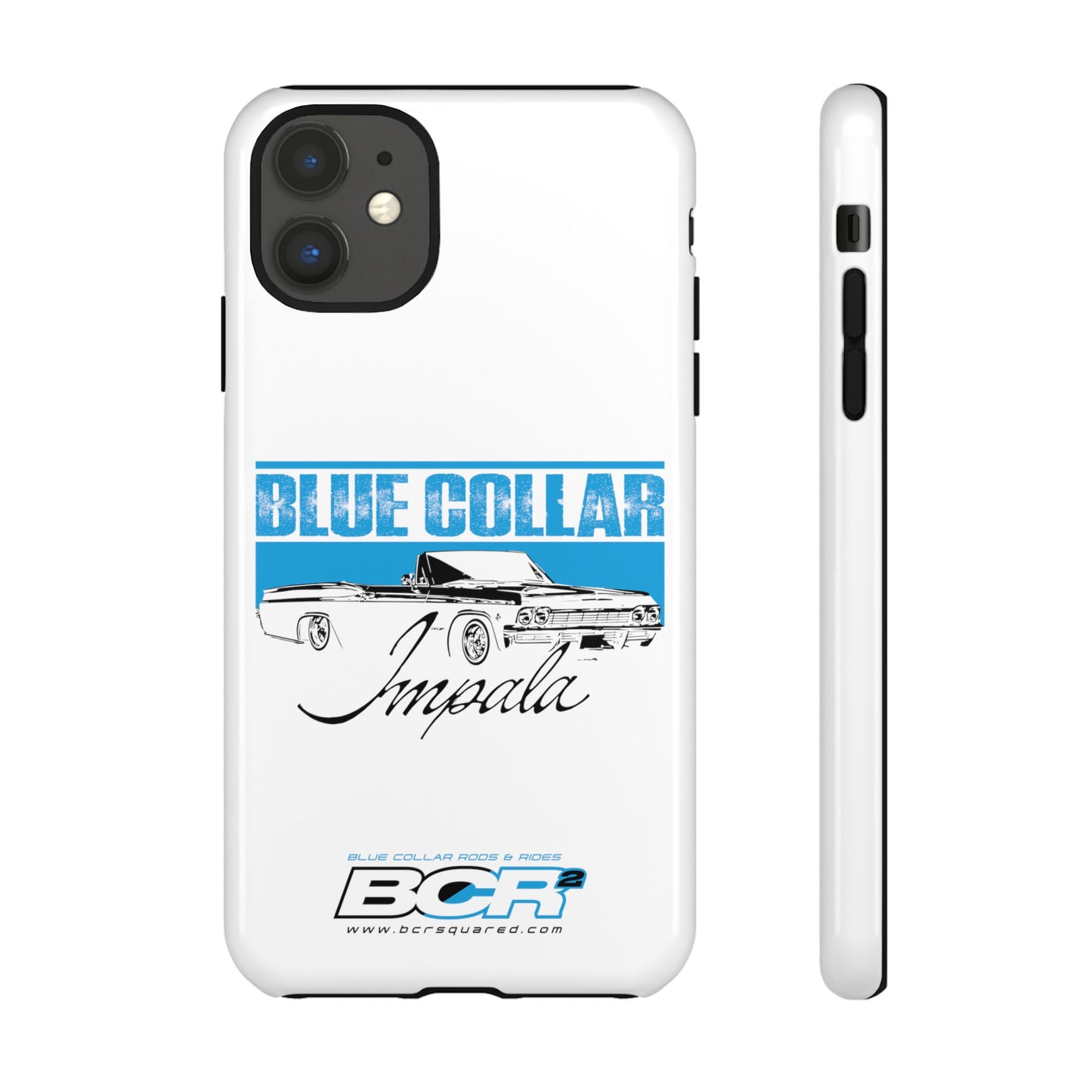 Blue Collar Impala White Phone Cases