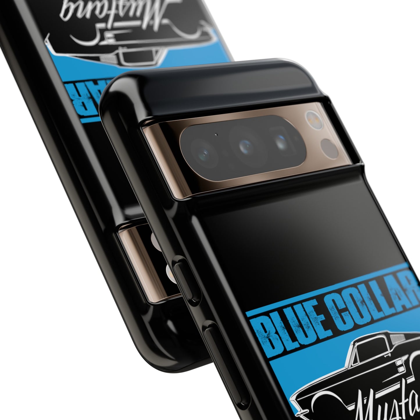 Blue Collar Mustang Black Phone Case