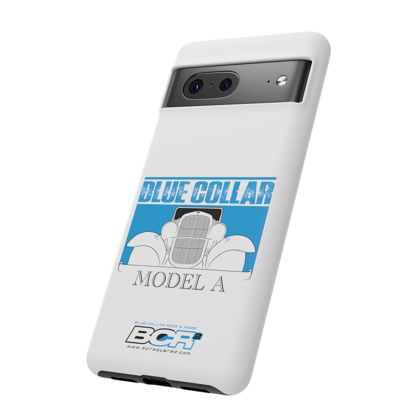 Blue Collar Model A White Phone Case