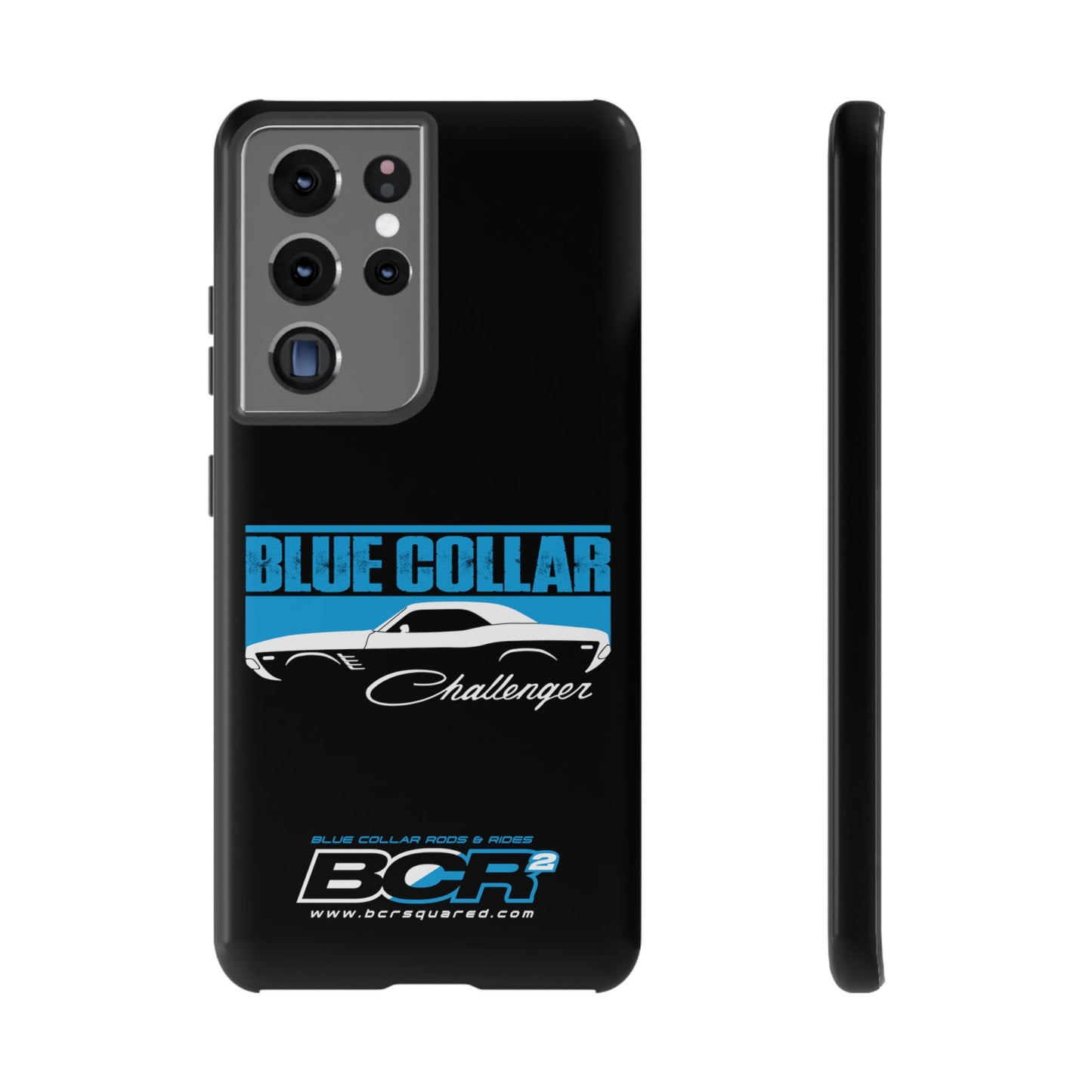 Blue Collar Challenger Black Phone Cases