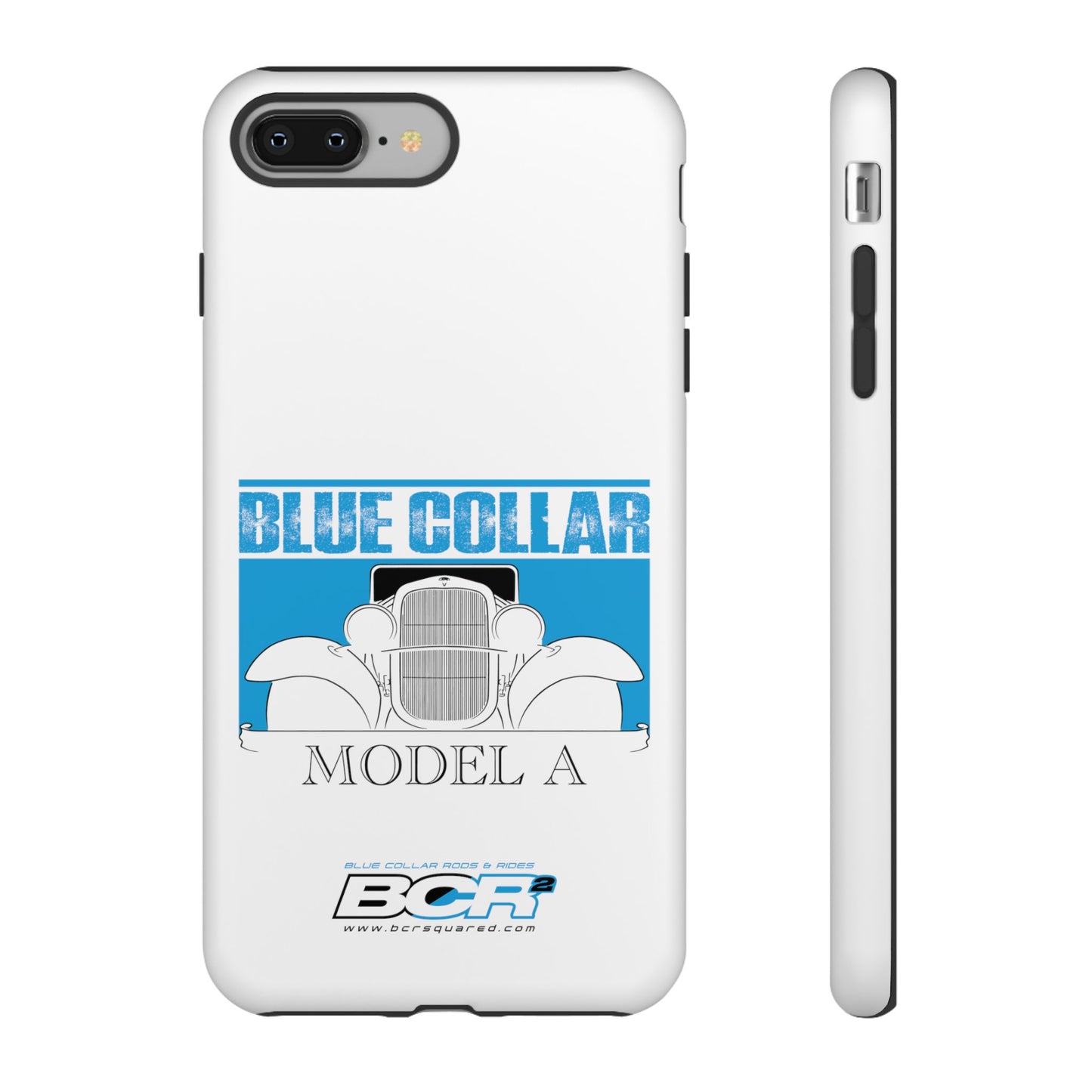 Blue Collar Model A White Phone Case