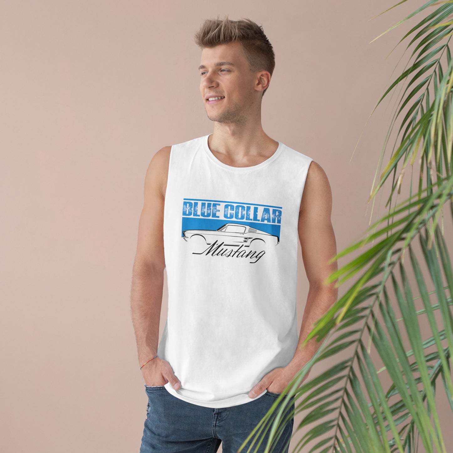 Blue Collar Mustang Sleeveless Tee