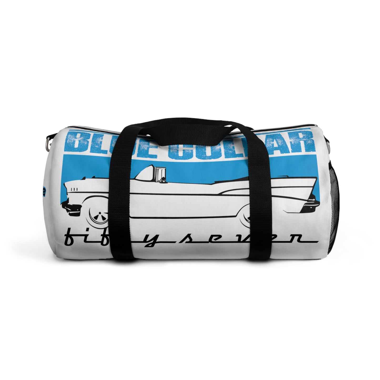 Blue Collar Fifty Seven White Duffel Bag