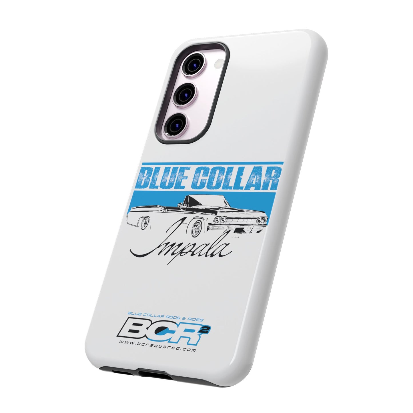 Blue Collar Impala White Phone Cases