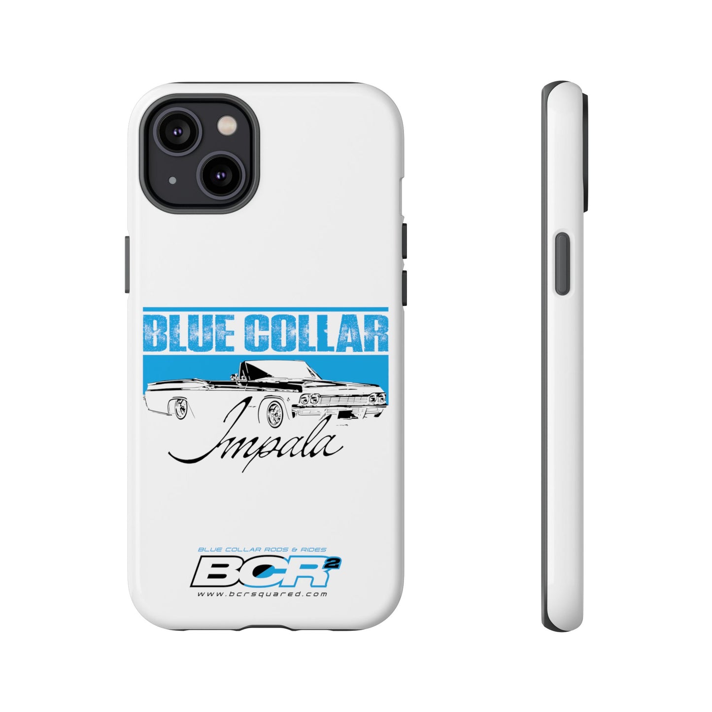 Blue Collar Impala White Phone Cases