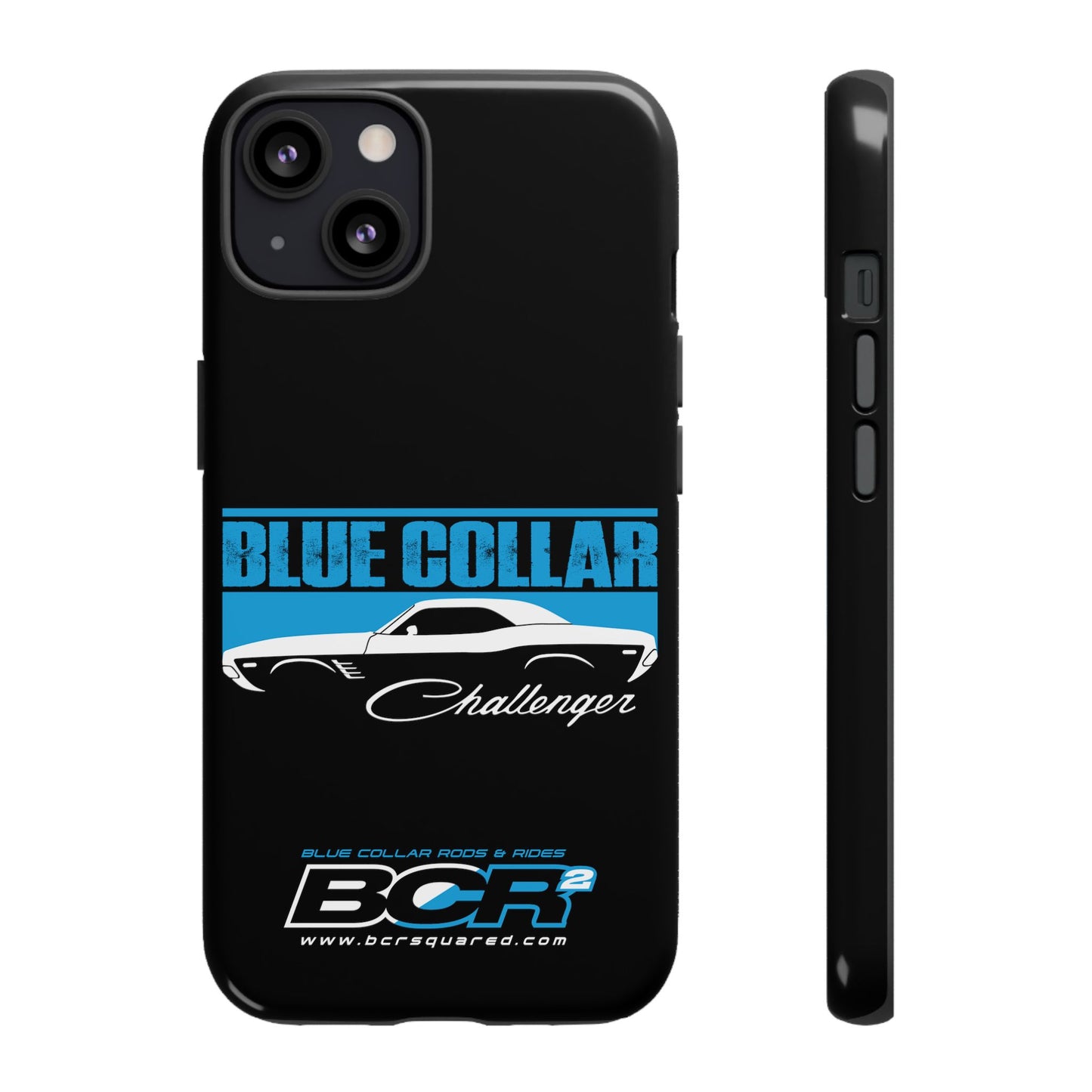 Blue Collar Challenger Black Phone Cases