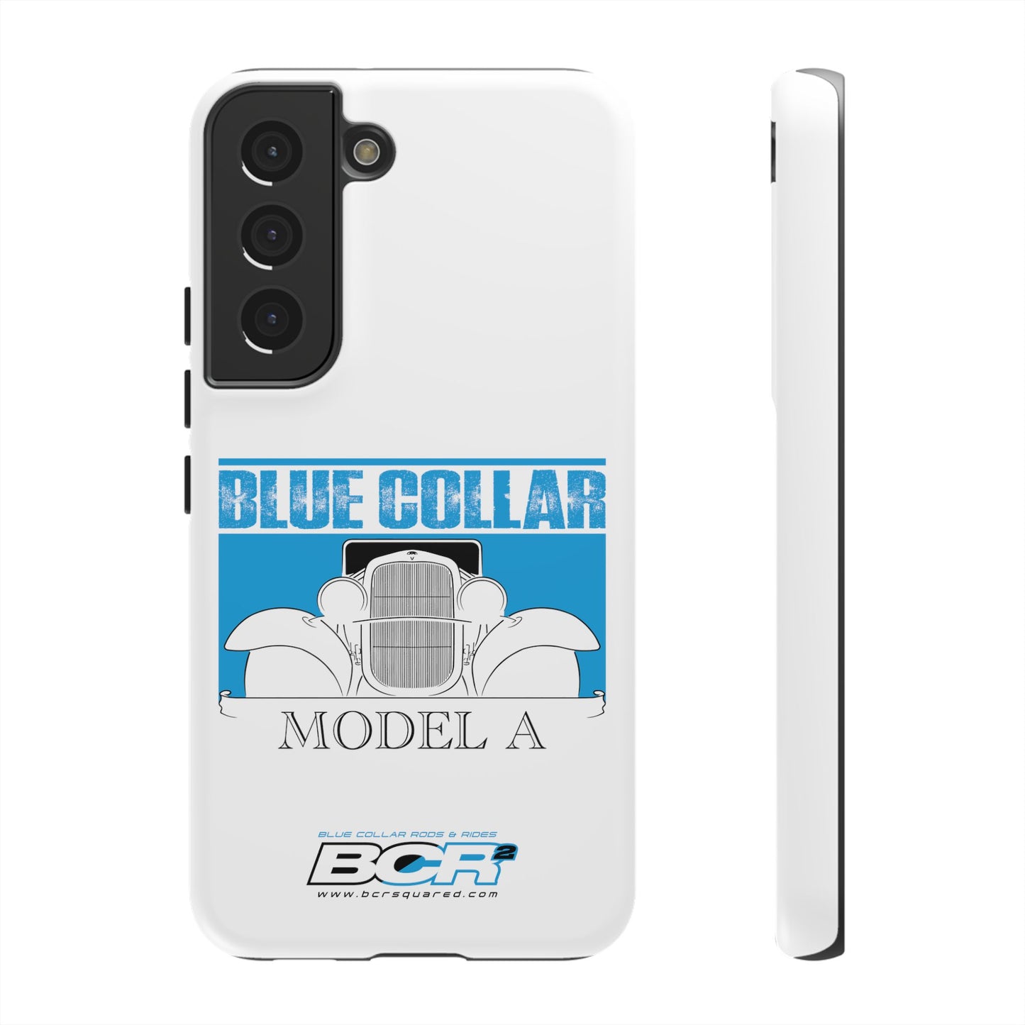 Blue Collar Model A White Phone Case