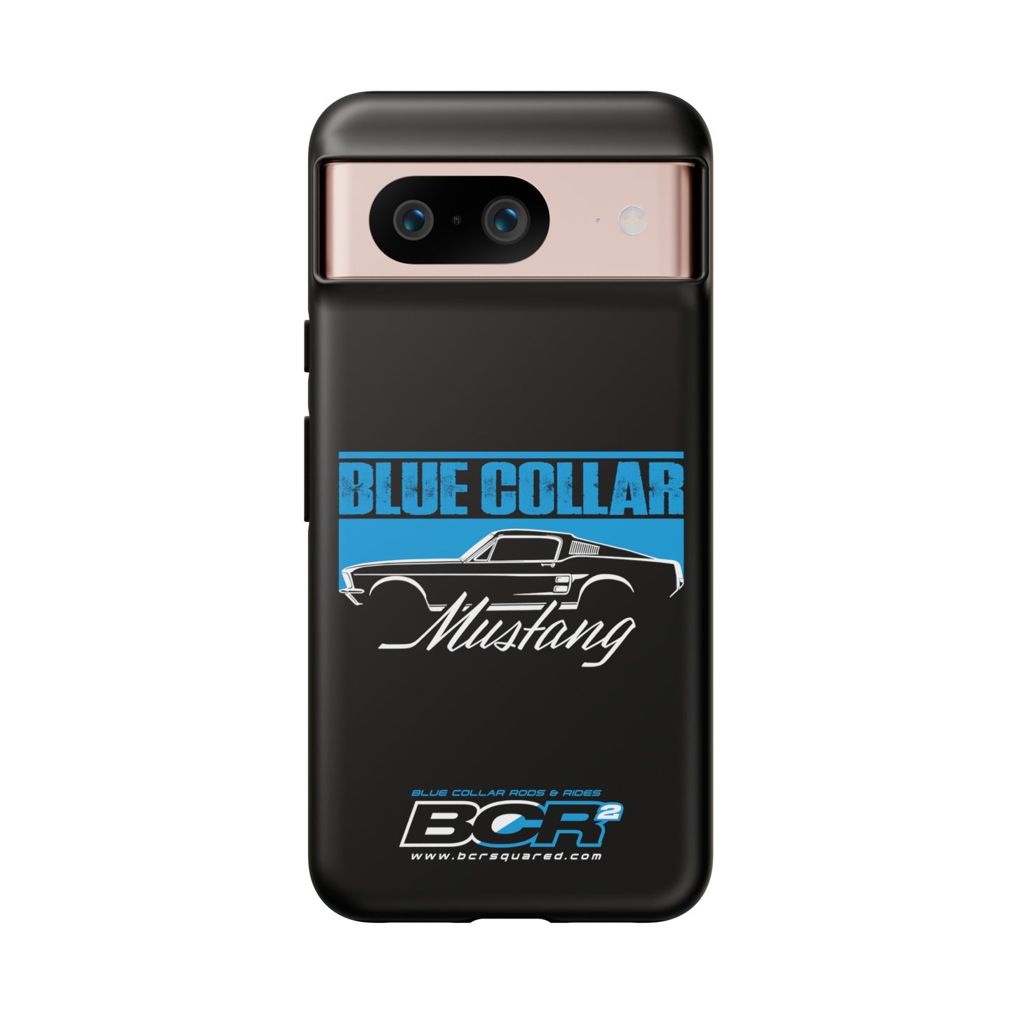 Blue Collar Mustang Black Phone Case