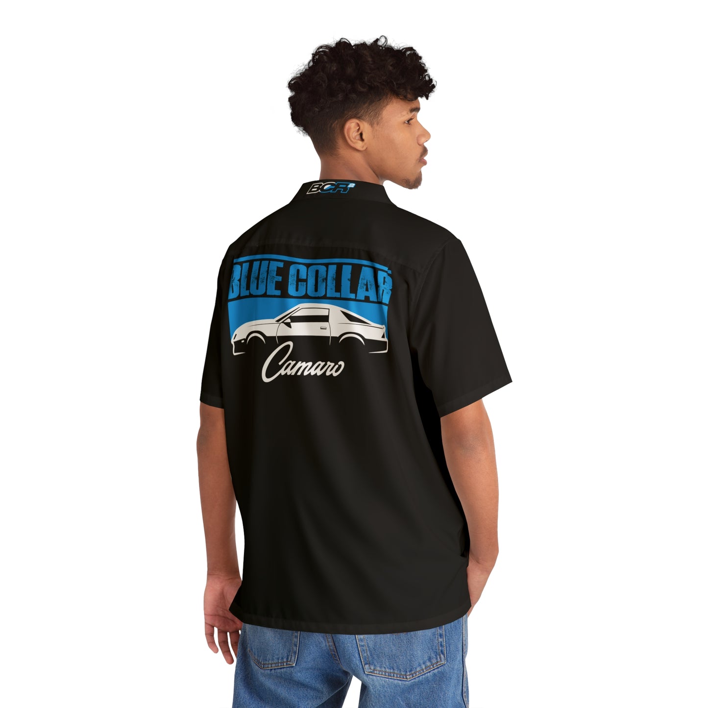 Blue Collar 3rd Gen Camaro Black Hawaiian Shirt