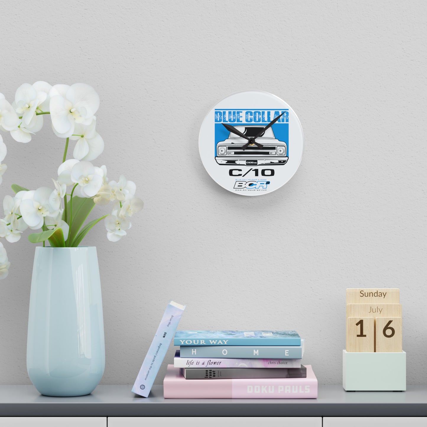 Blue Collar C/10 Wall Clock