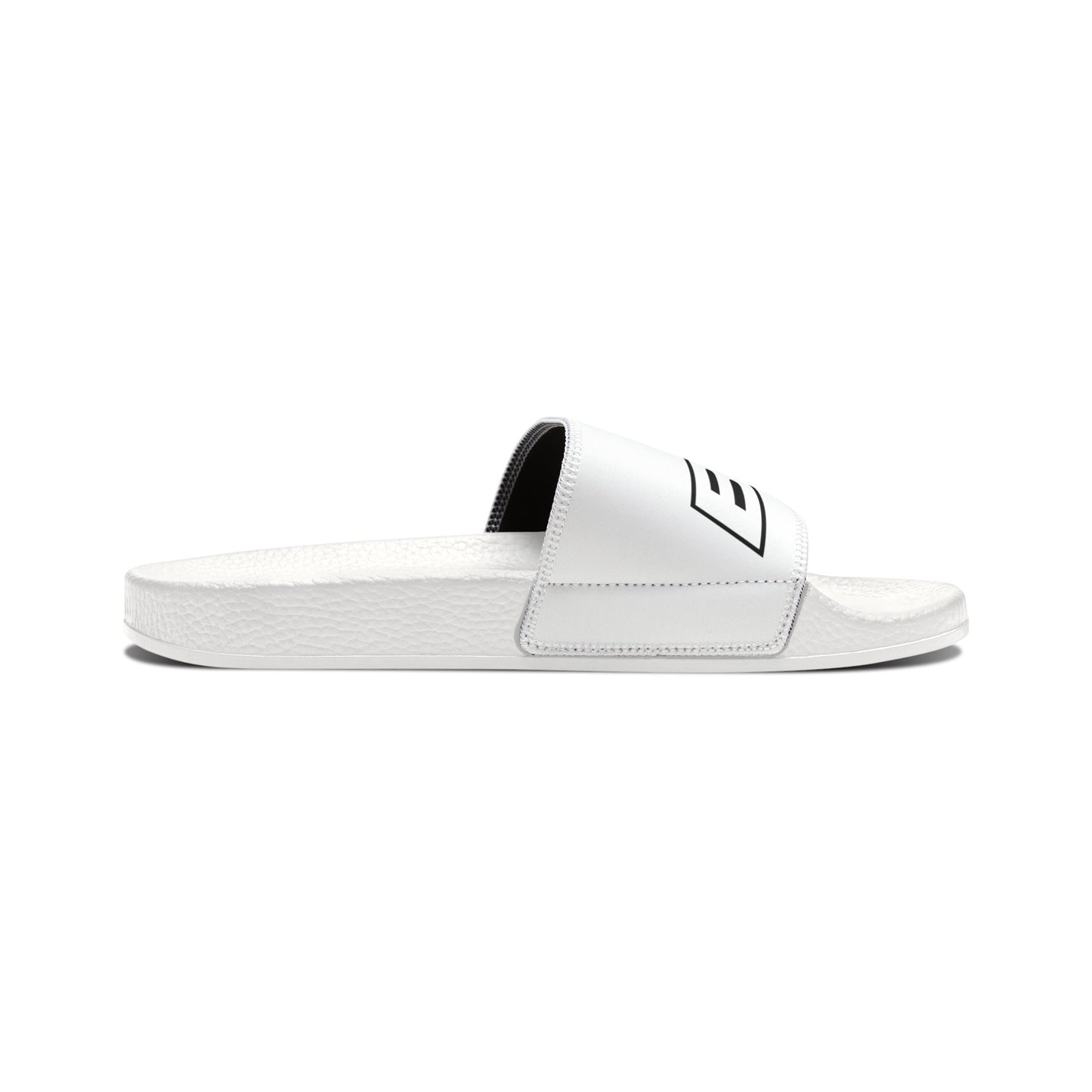 BCR Squared White Slide Sandals