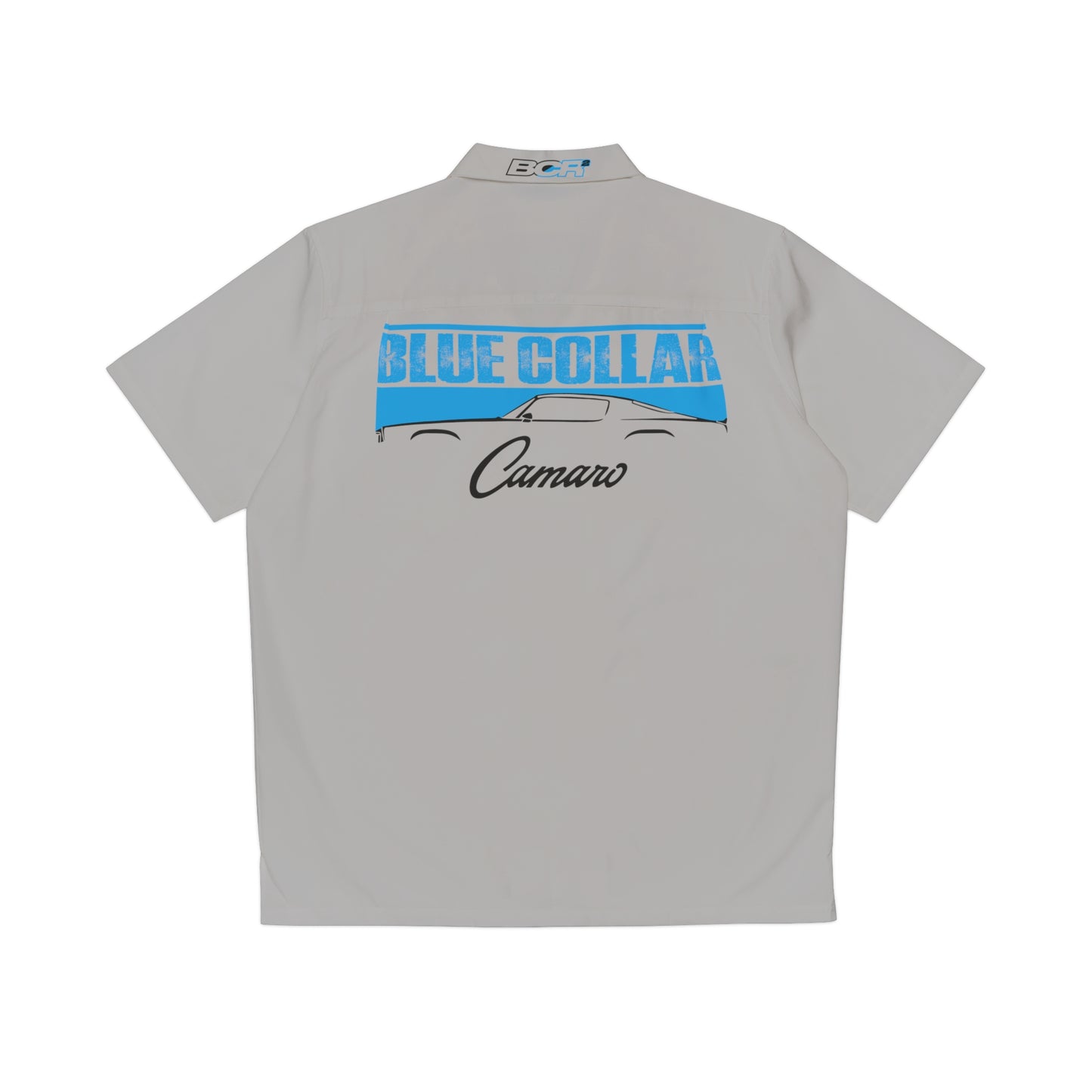 Blue Collar 2nd Gen Camaro Gray Hawaiian Shirt