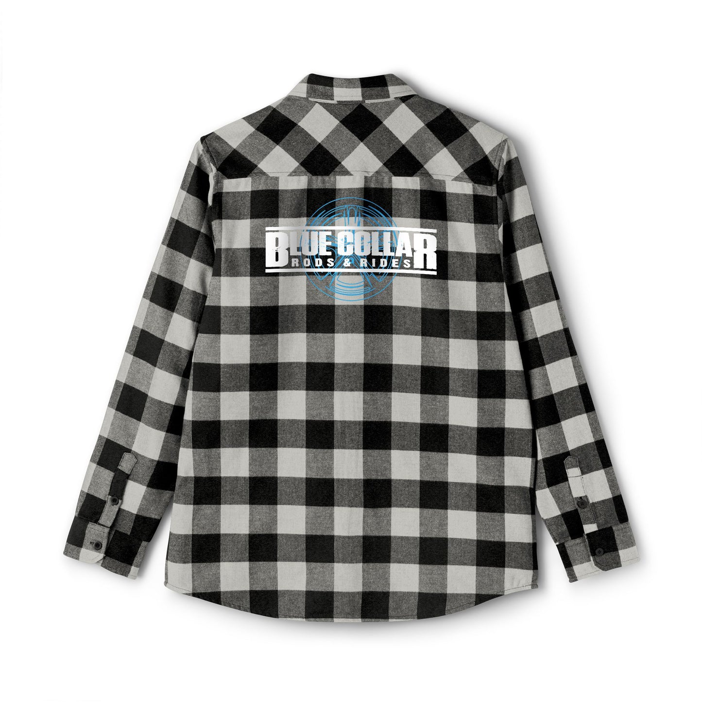 Blue Collar Wheel Flannel Shirt