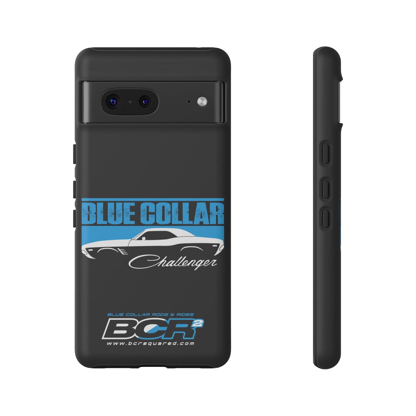 Blue Collar Challenger Black Phone Cases