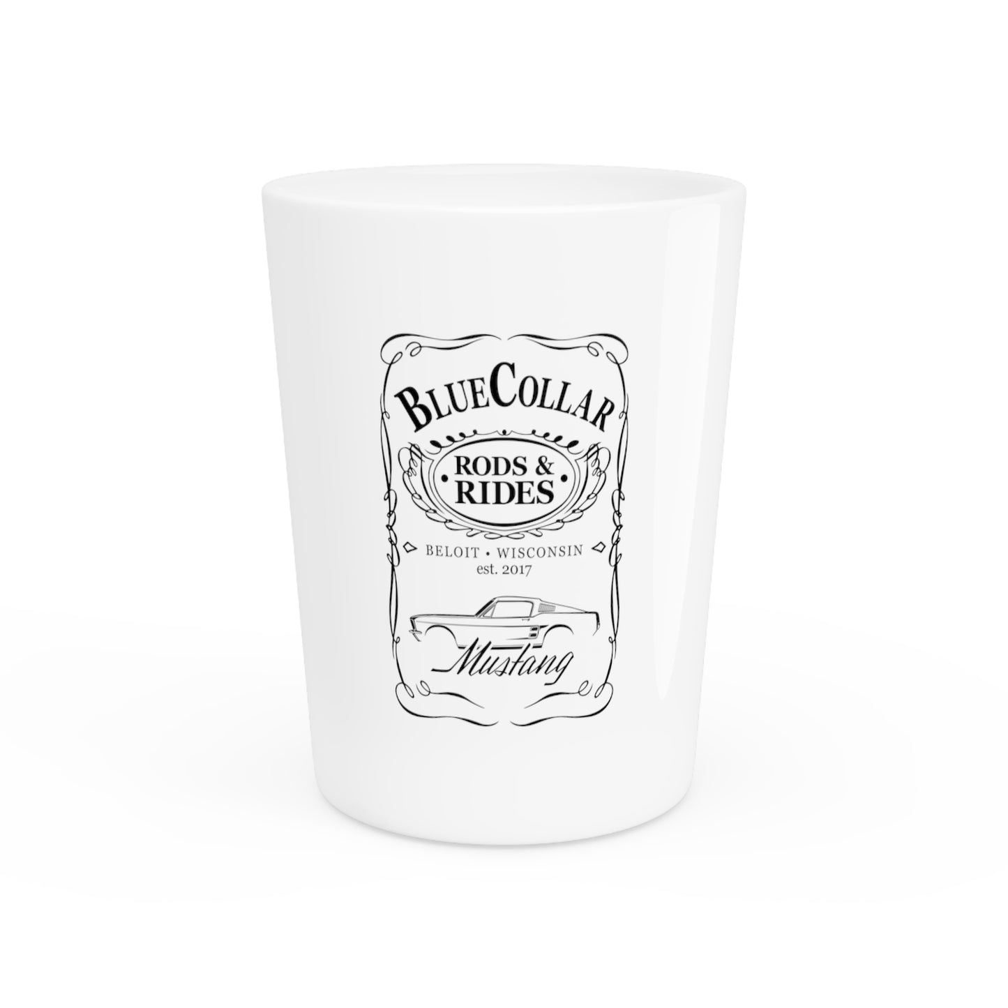 BC JD Mustang Shot Glass